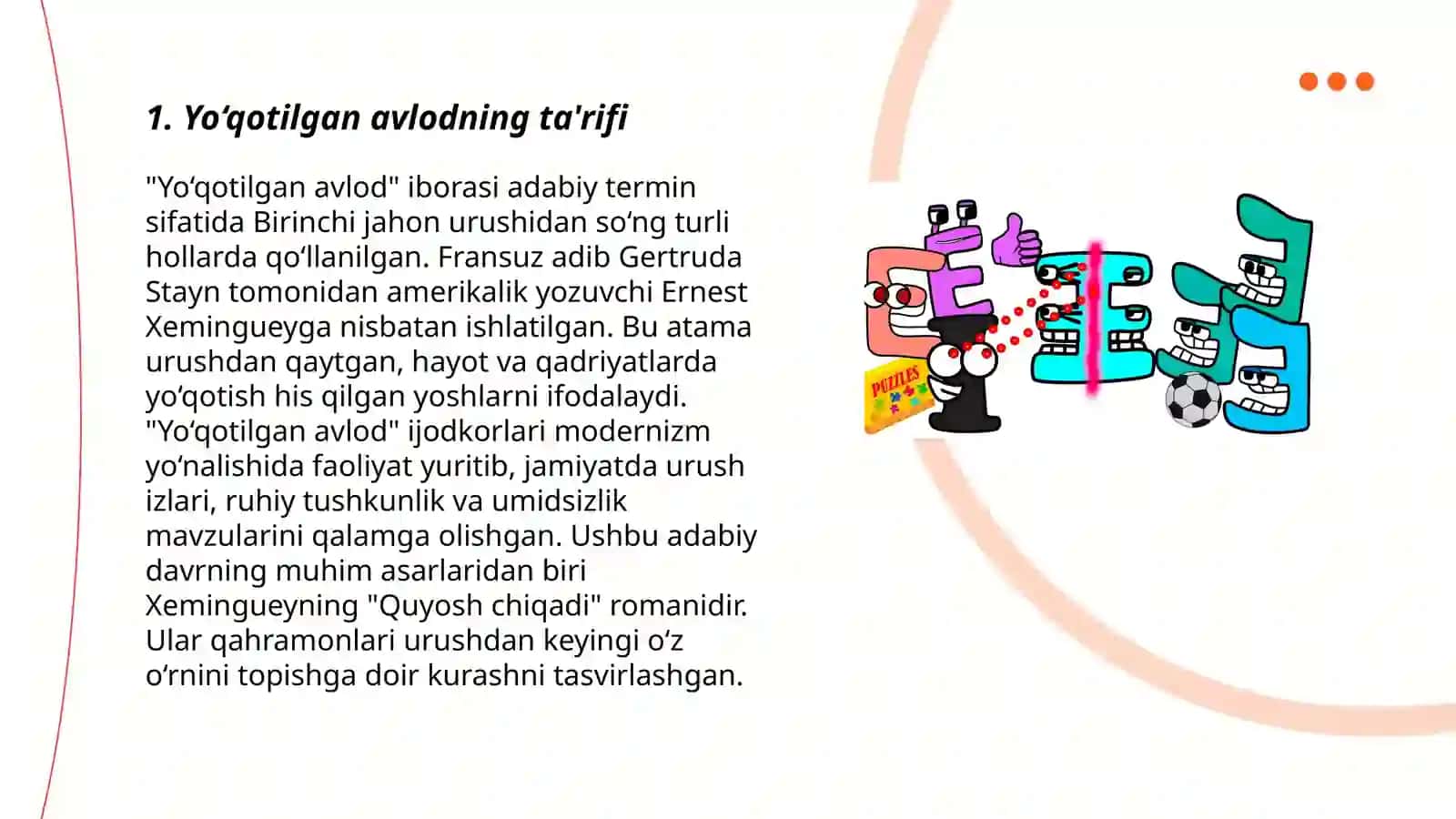 Amerika adabiyotida yo’qotilgan avlod 3