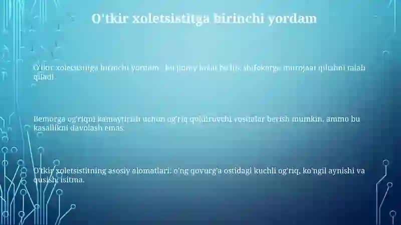 O‘Tkir Holistida Birinchi Yordam 3