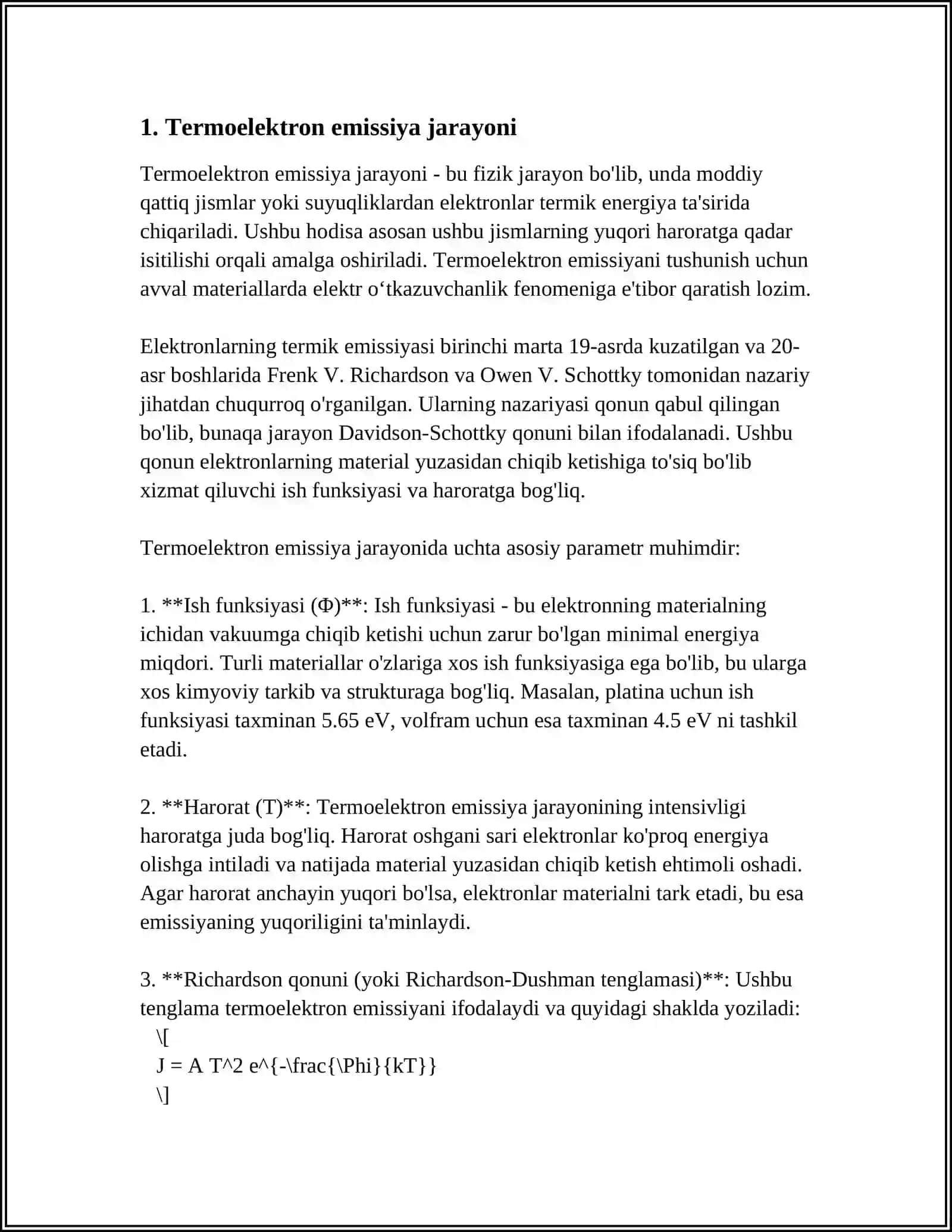 TERMOELEKTRON EMISSIYA 3