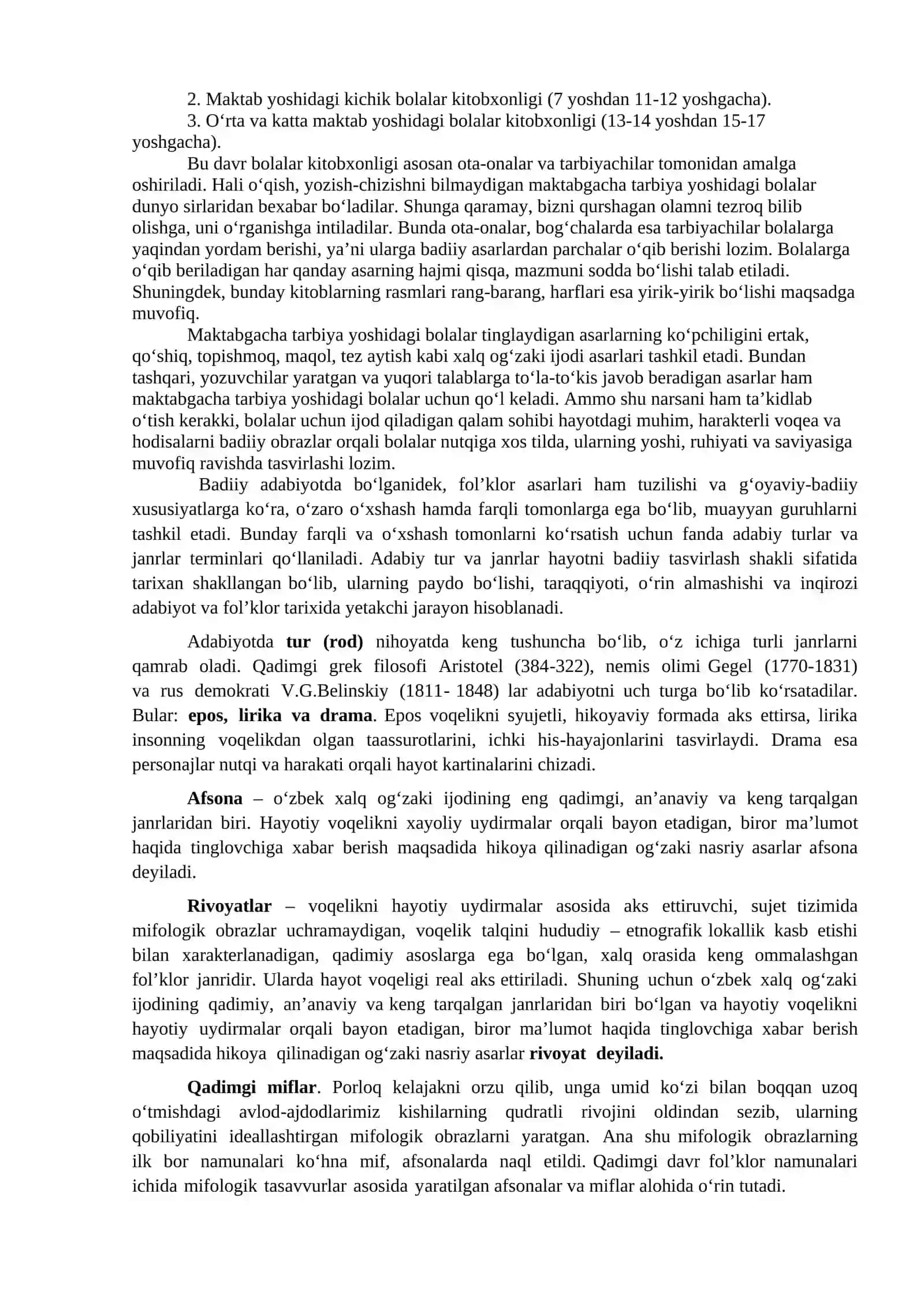 Bolalar adabiyoti va folklor faniga kirish 3