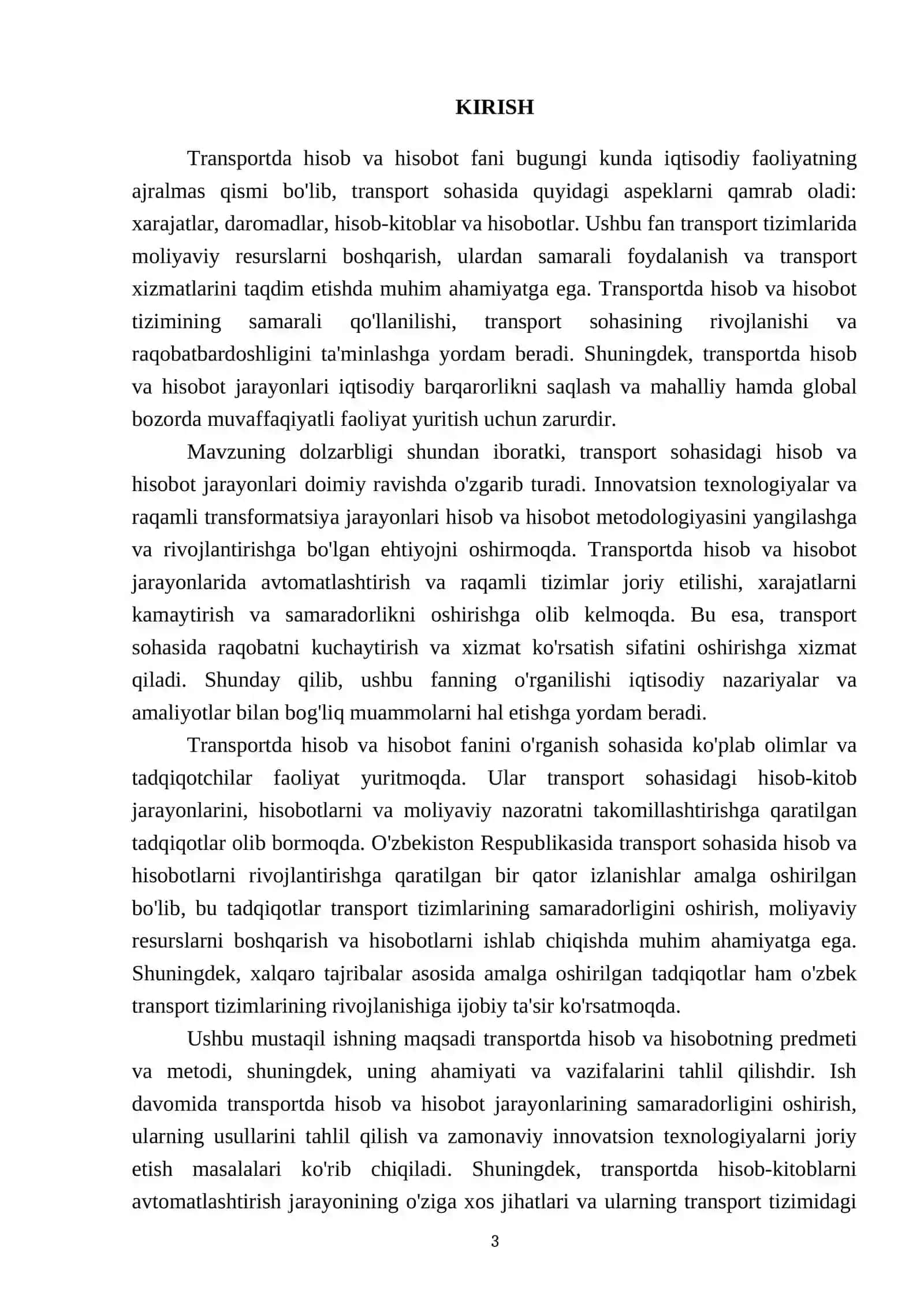 Transportda hisob va hisobot 3
