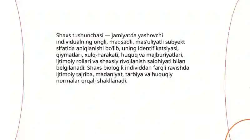 Shaxs haqida tushuncha 3