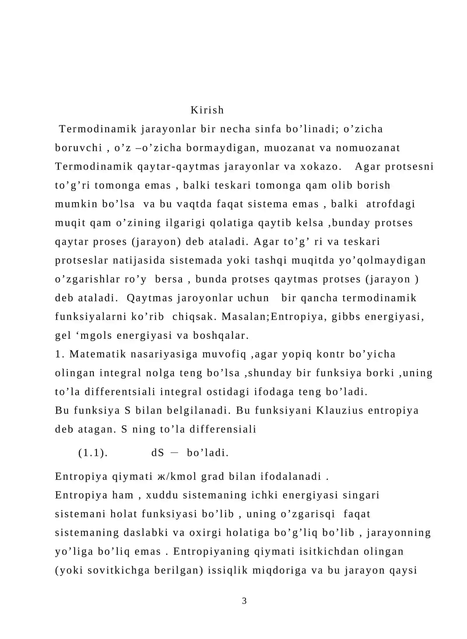 QAYTMAS JARAYONLAR. ONZAGER NAZARIYASI 3
