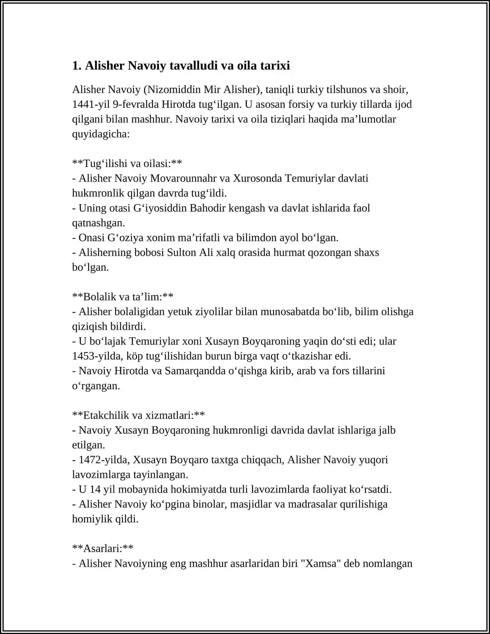 ALISHER NAVOIY HAYOTI VA IJODI 3