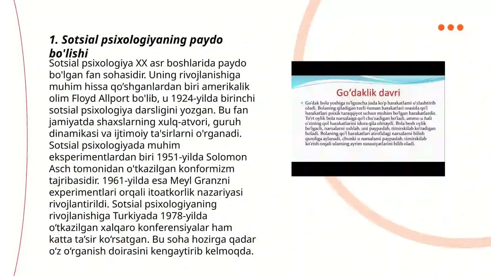 Sotsial psixologik qarashlarning rivojlanish tarixi 3