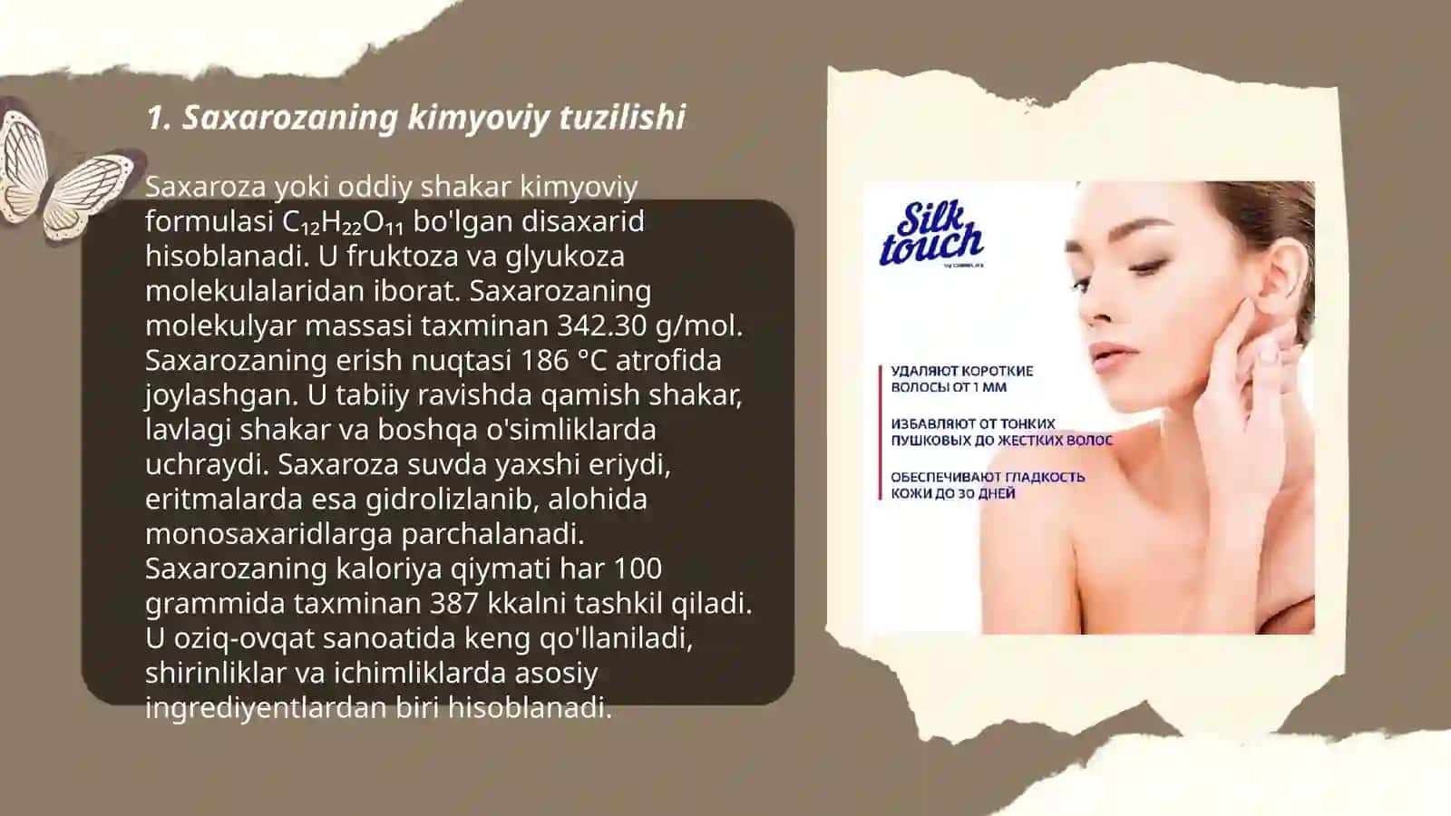 Saxarozani qand lavlagi va shakarqamishdan olinishi 3