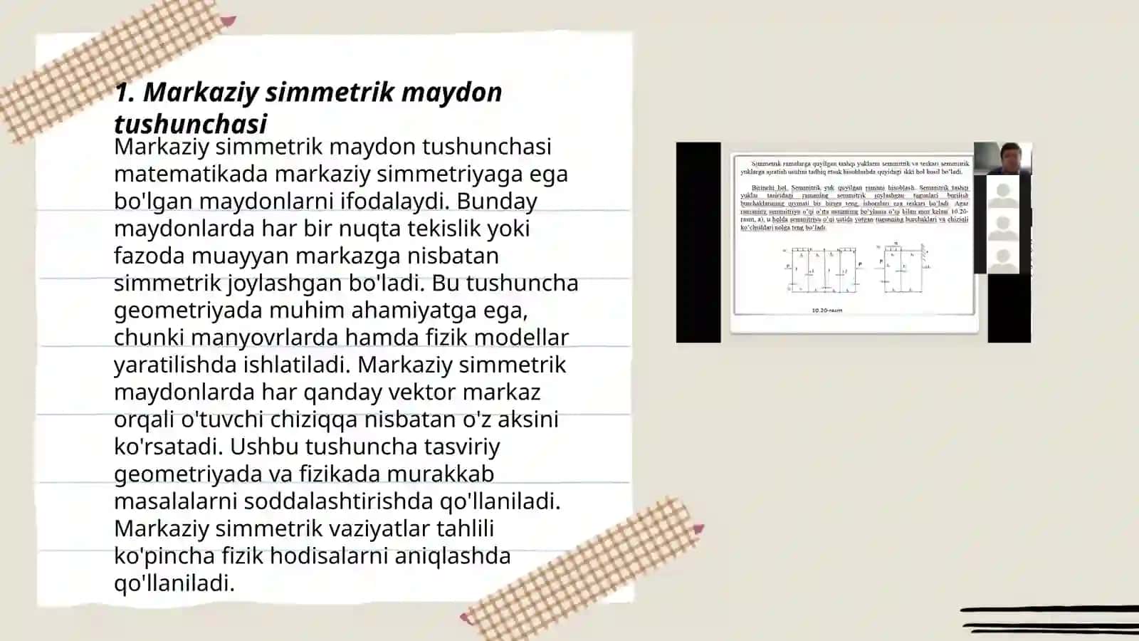 Markaziy simmetrik maydonda nuqta harakati 3