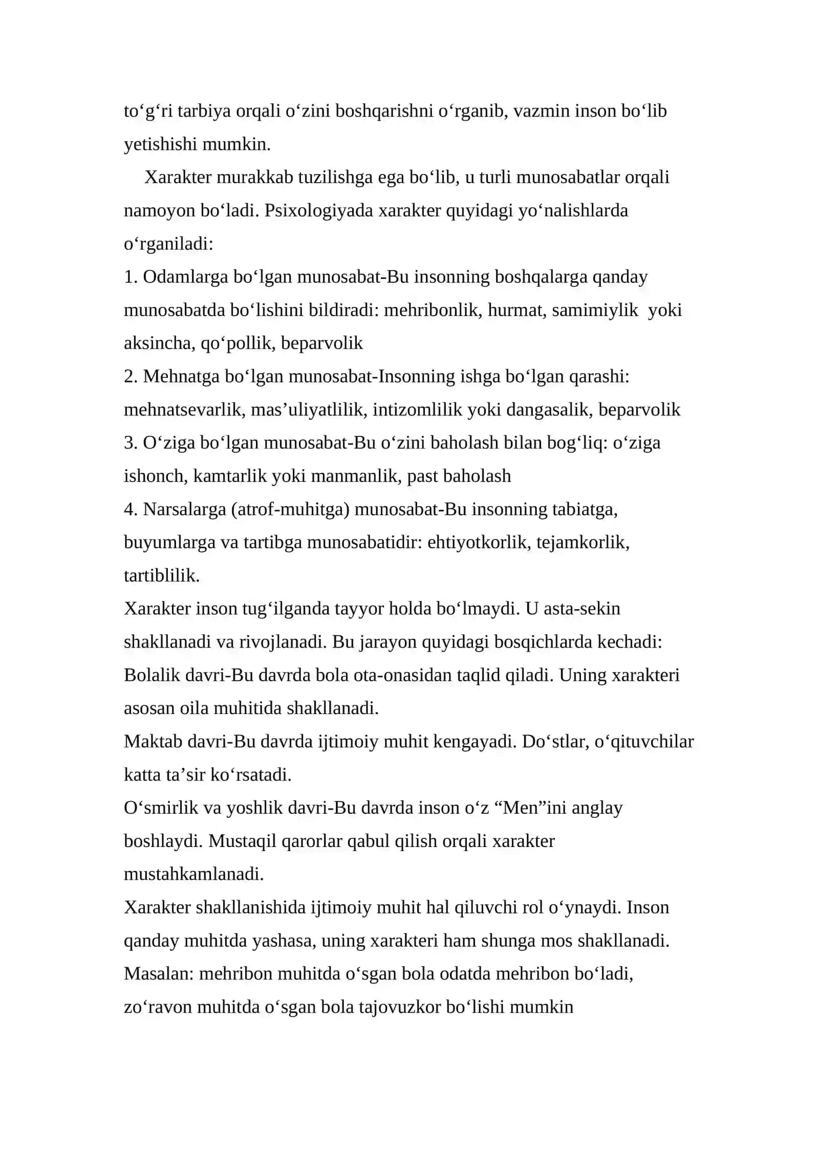 Xarakter haqida tushuncha 3