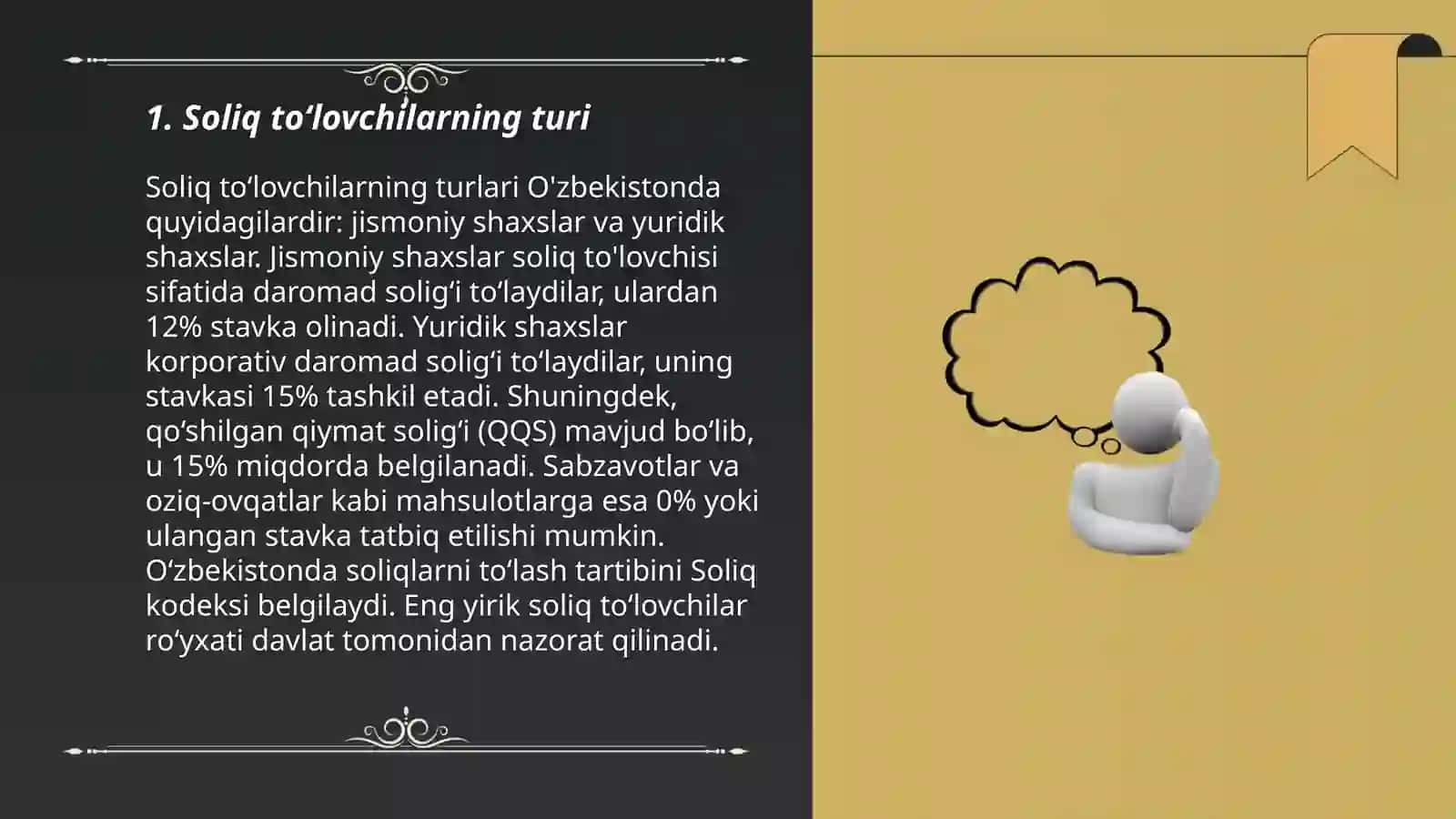 Soliq to'lovchilarning turi 3