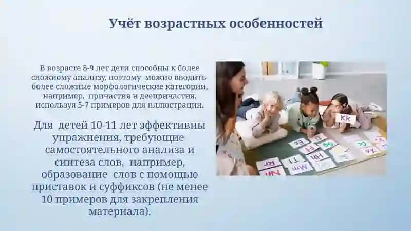 Принципы речевого развития школьников в обучении морфологии 3