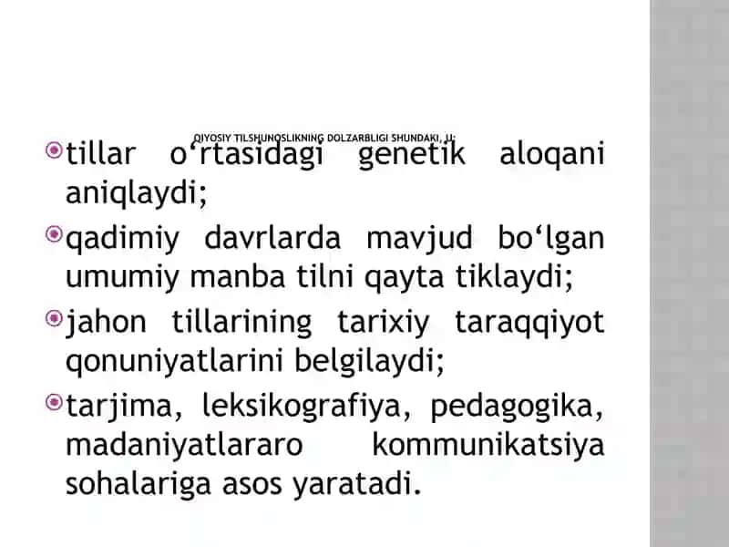 QIYOSIY TILSHUNOSLIK FANINING RIVOJLANISH TARIXI 3