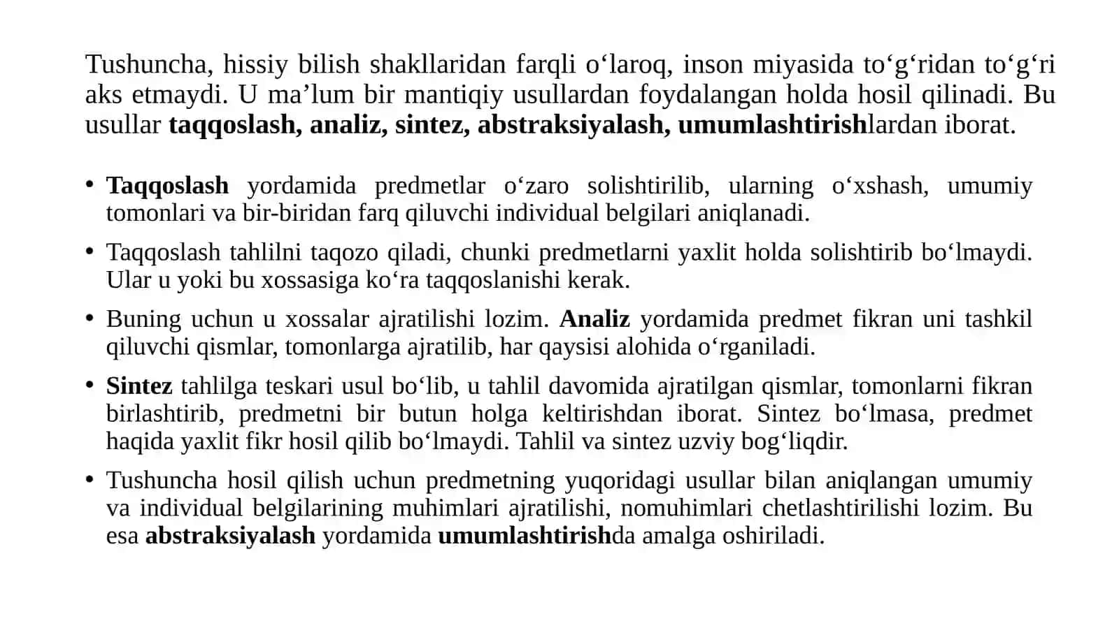 Tafakkurshakllari:tushuncha,hukmvaxulosa 3