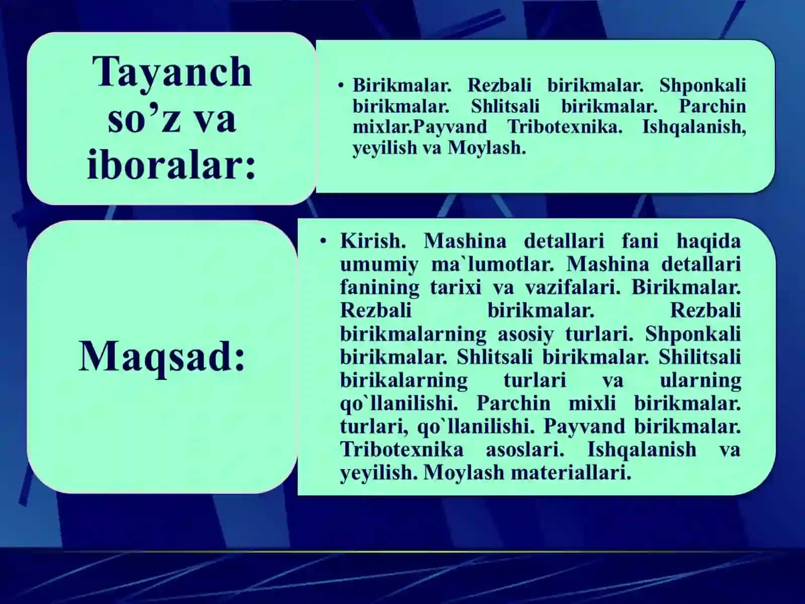 Mashina detallari fanining tarixi va vazifalari 3