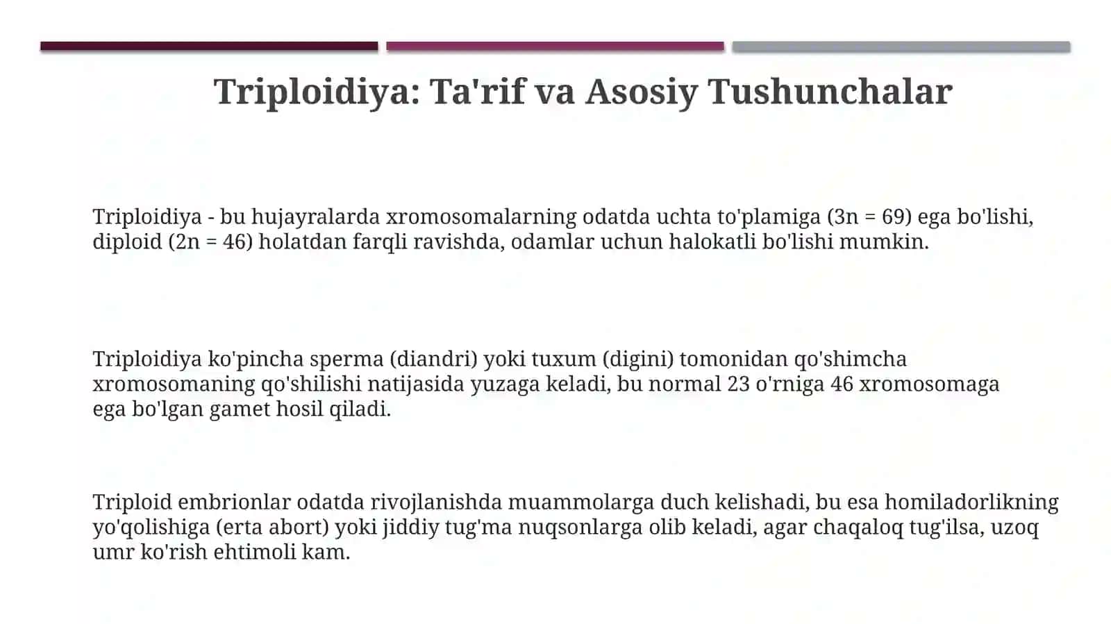 Triploidiya: Ta'rif va Asosiy Tushunchalar 3
