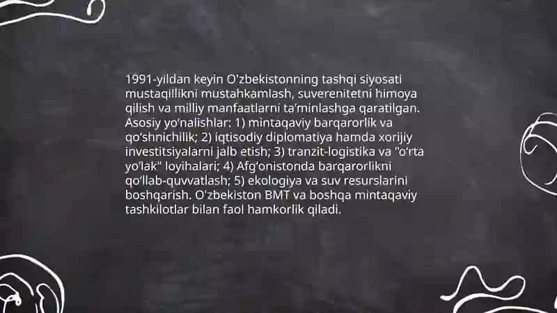 O'zbekiston va Jahon hamjamiyati 3