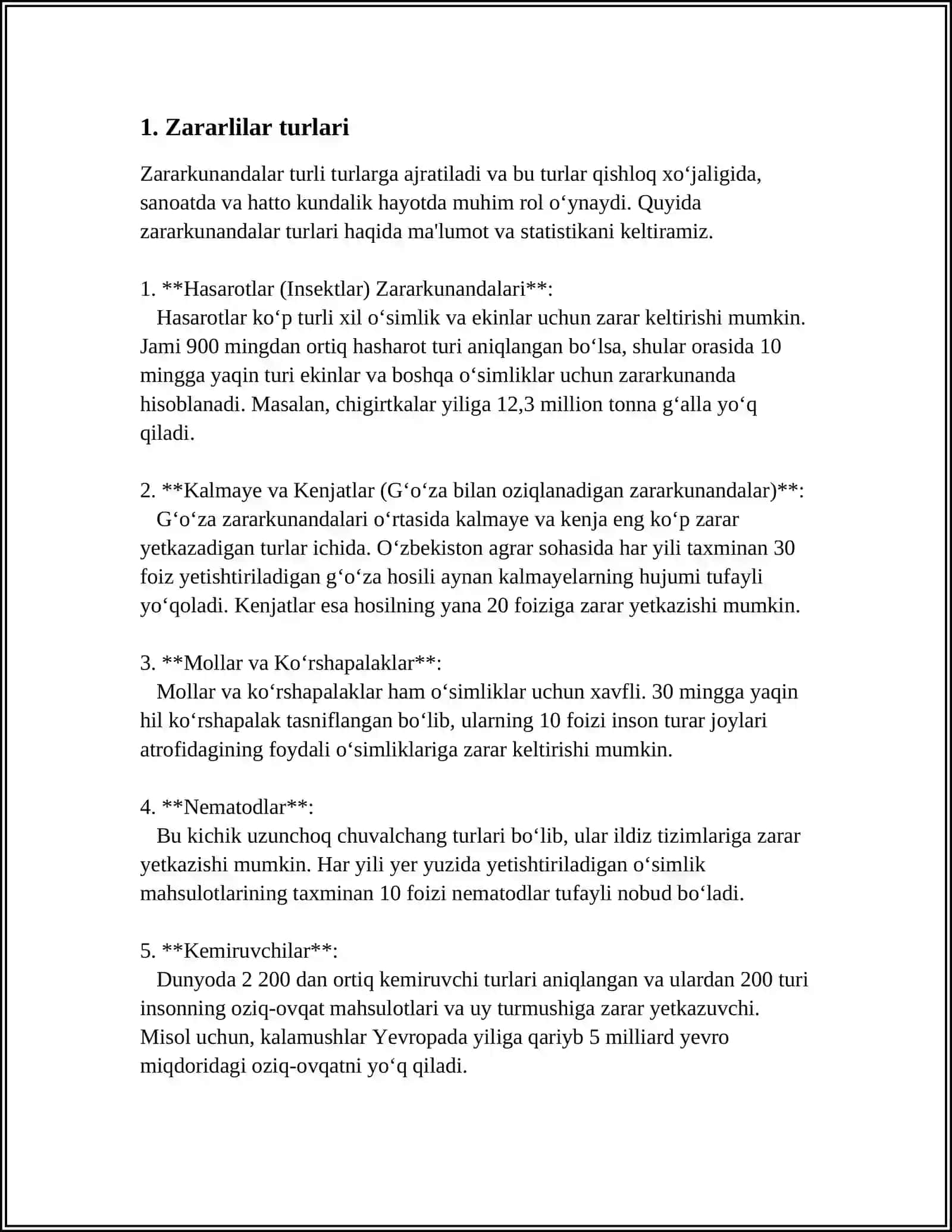 XARAJATLAR VA ULARNING TURKUMLANISHI 3