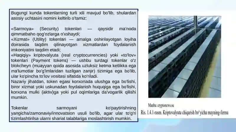 KRIPTOVALYUTALAR BLOKCHEYN TIZIMLARI. 3
