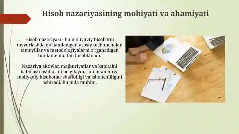 Bugalteriya hisobi nazariyasi mazmuni 3