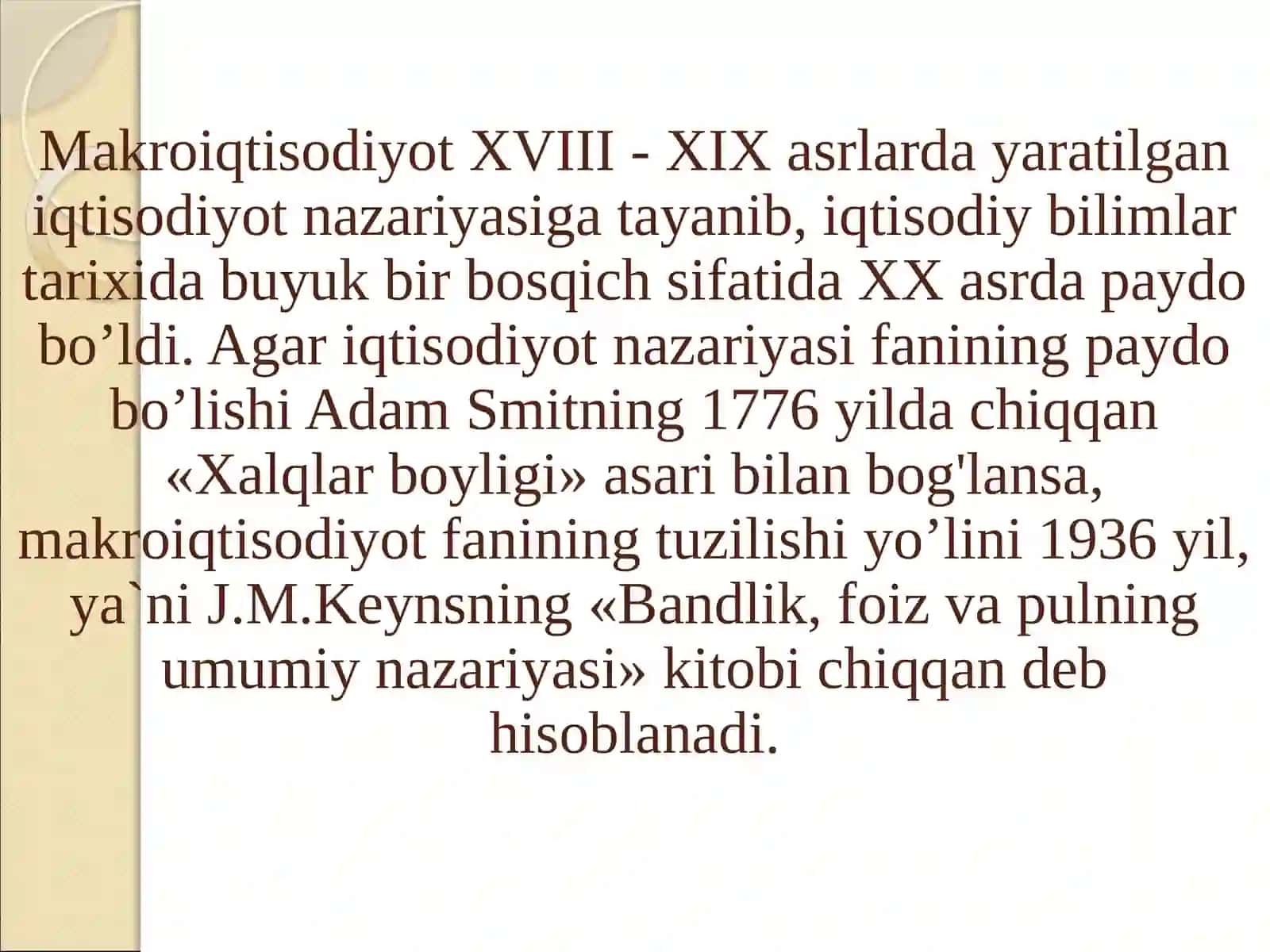 Dinamik makroiqtisodiyot fanininga kirish 3