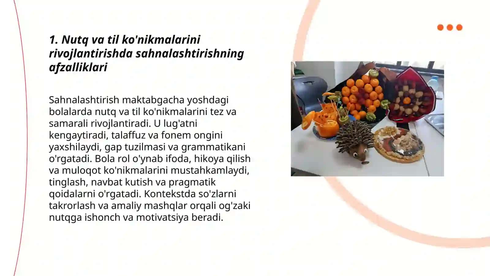 Maktabgacha ta'limda sahnalashtirishning afzalliklar 3
