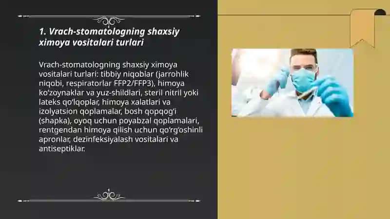 Vrach-stomatologning shaxsiy ximoyasi 3