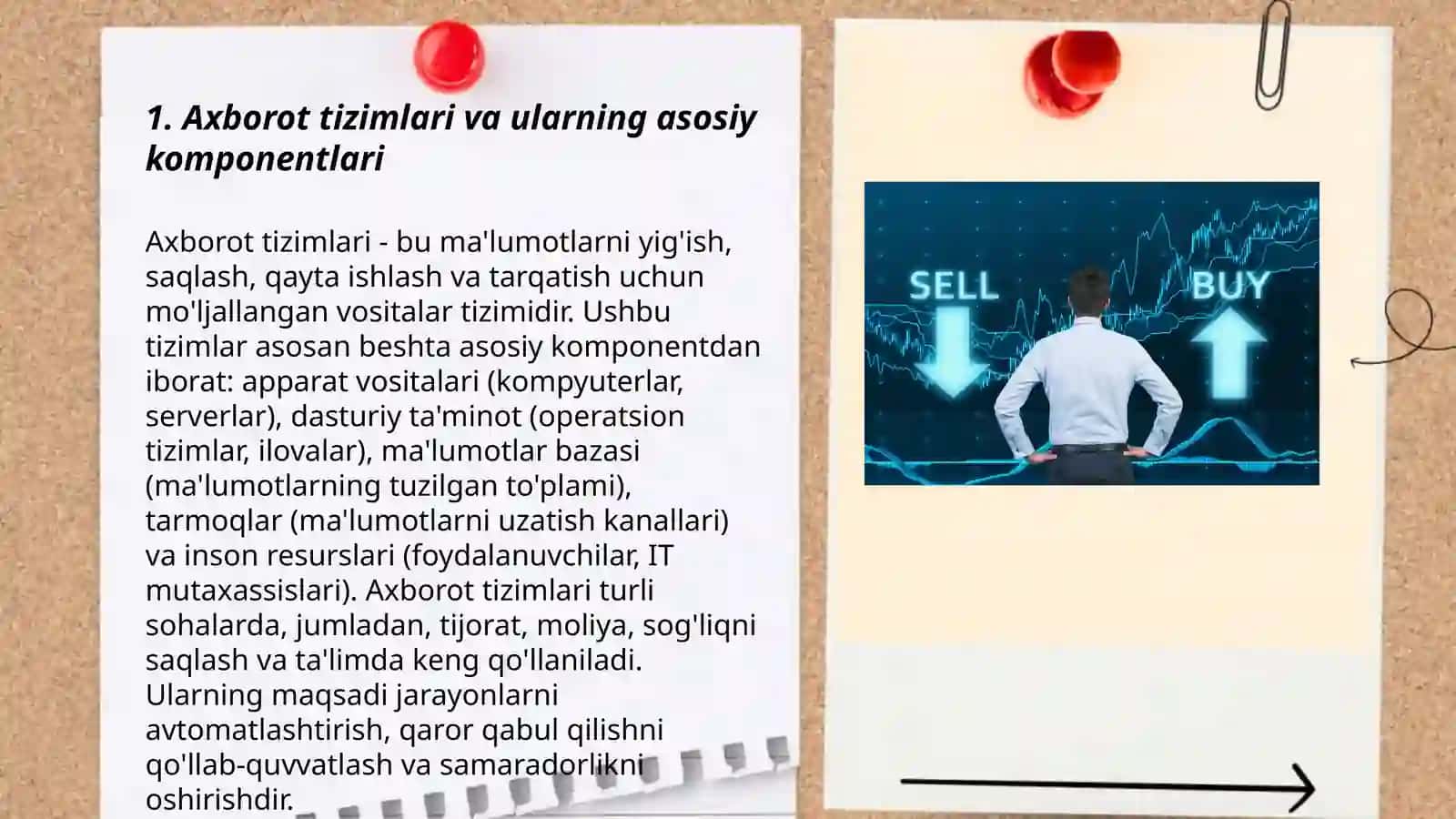 Axborot tizimlari tushunchasi va uning iqtisodiyotda qollanilishi 3