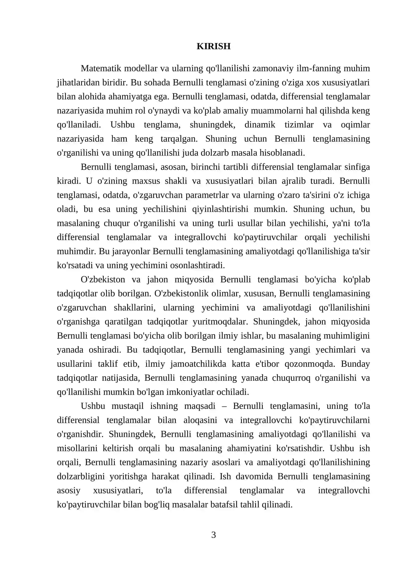 Bernulli tenglamasi 3