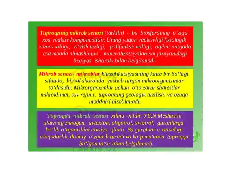 Tuproq unimdorligi haqida 3