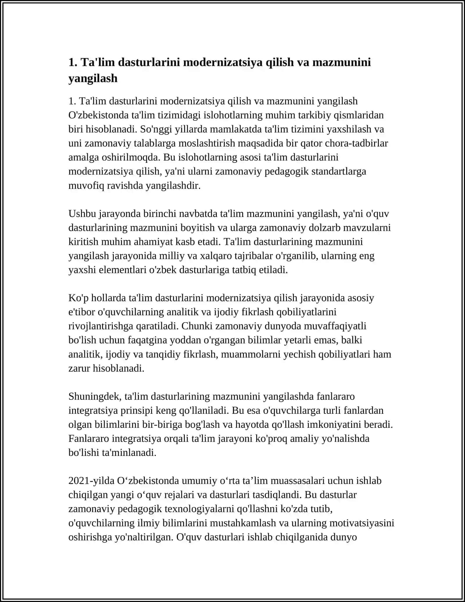 TAʼLIM TIZIMIDAGI ISLOHOTLAR 3
