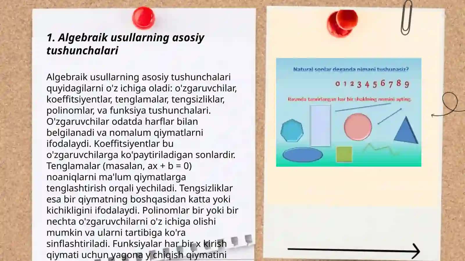Algebraik usulda masalalarni yechishga ōrgatish metodikasi 3