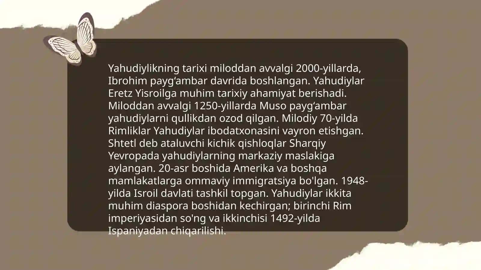 Yahudiylik ta'limoti va muqaddas kitobi 3