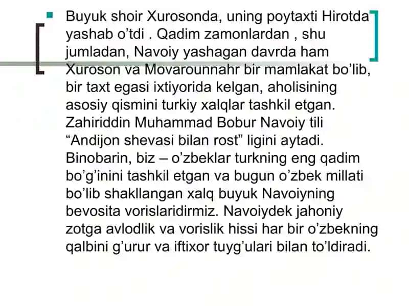 ALISHER NAVOIYNING HAYOTI VA IJODI 3