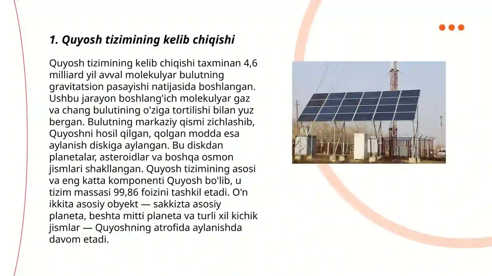 Quyosh tizimi va soyyoralar 3