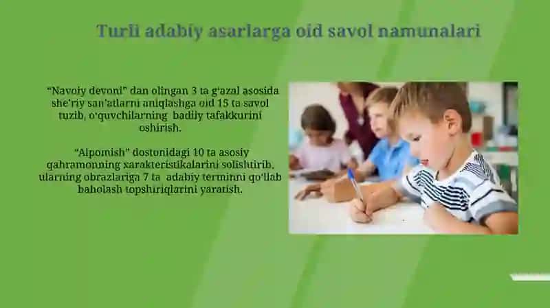 Savol Topshiriqlari Orqali Adabiy Taʼlim 3