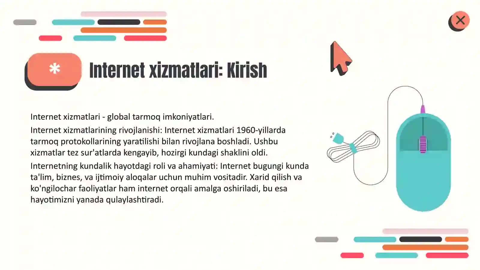 Internet xizmatlari bilan ishlash 3