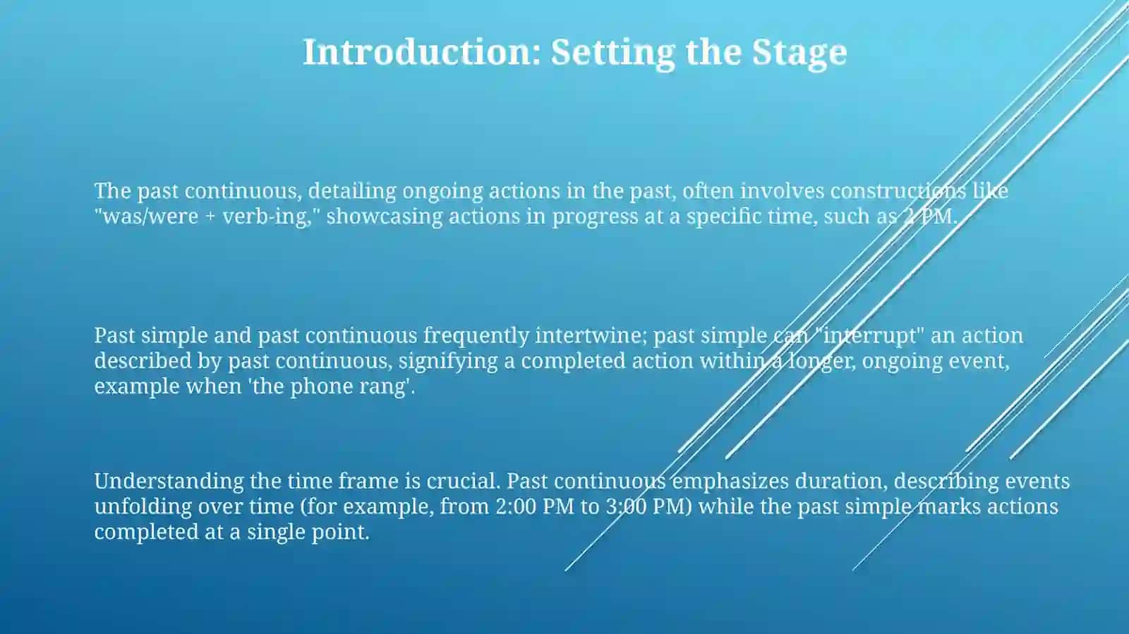 Past continious and past simple 3