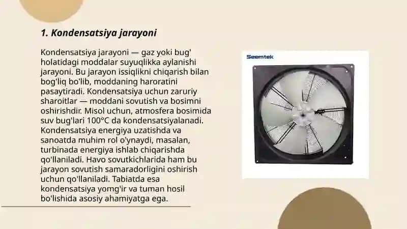 Kondensatsiya va uning turlari 3