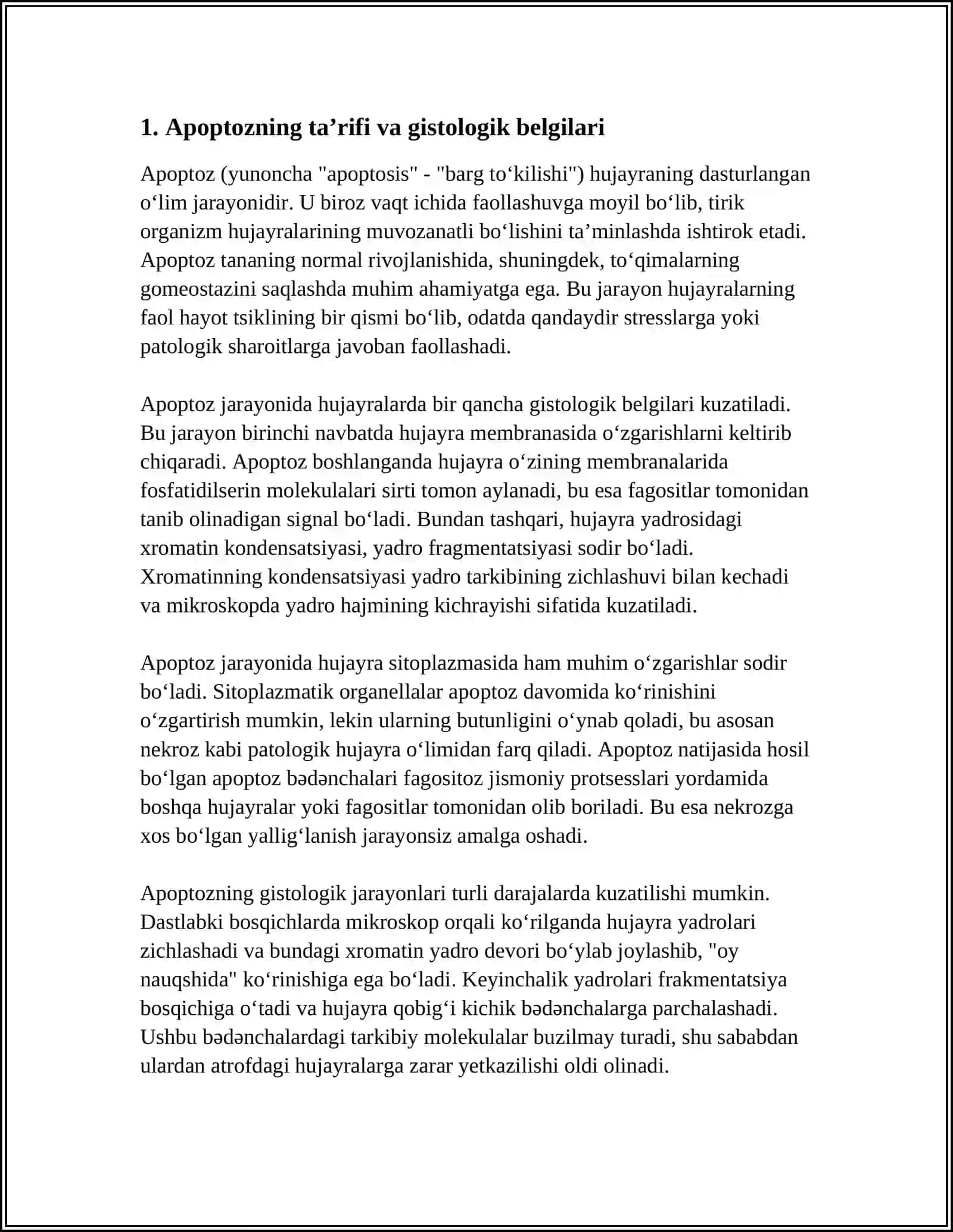 APOPTOZ VA UNING GISTALOGIK AHAMIYATI 3
