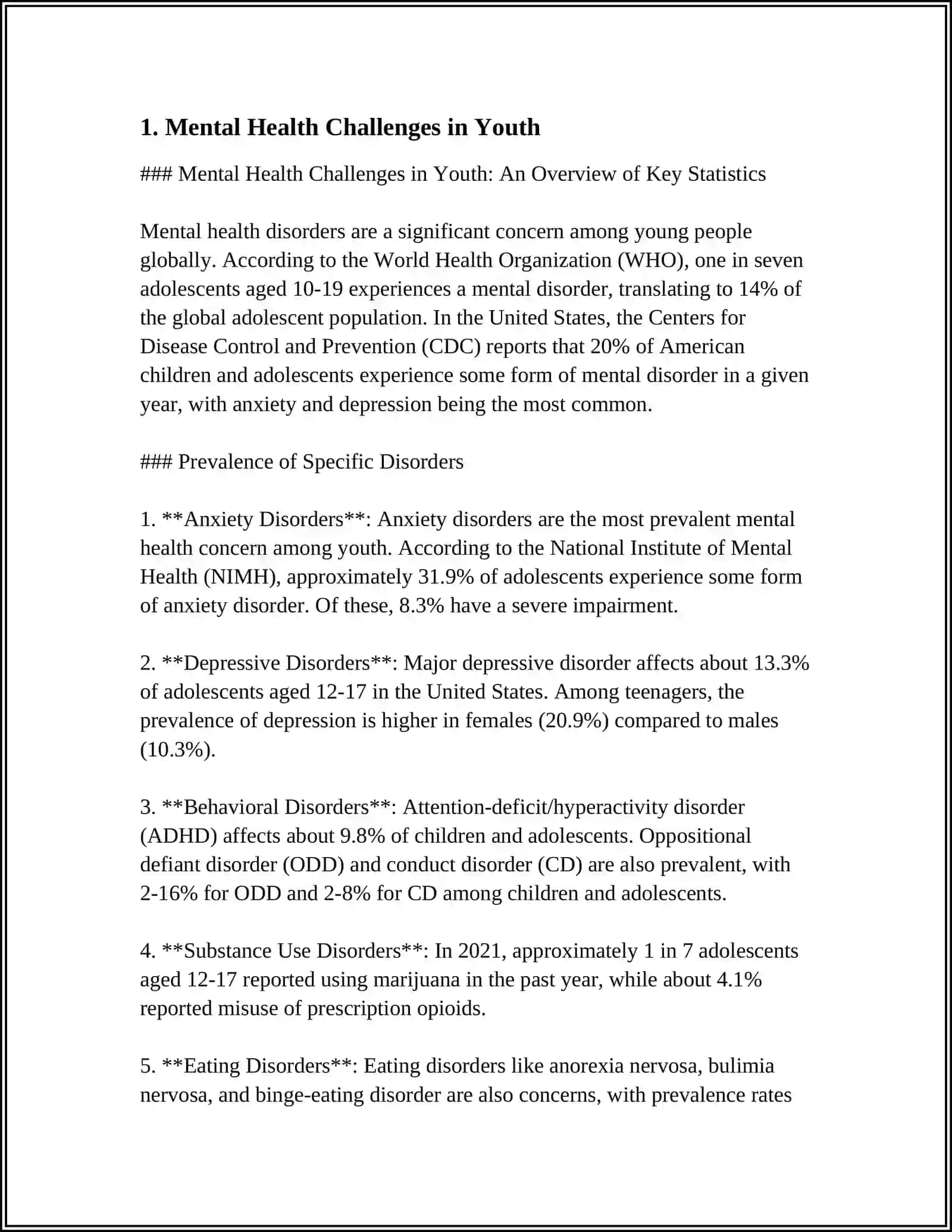 Mental Health Challenges in Youth 3