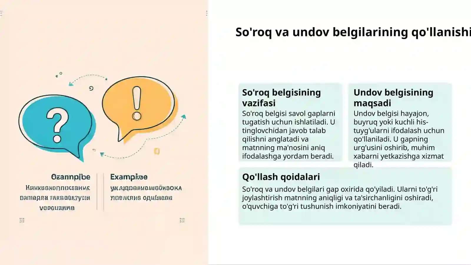 Punktuatsiya testlarini oson bajarish 3