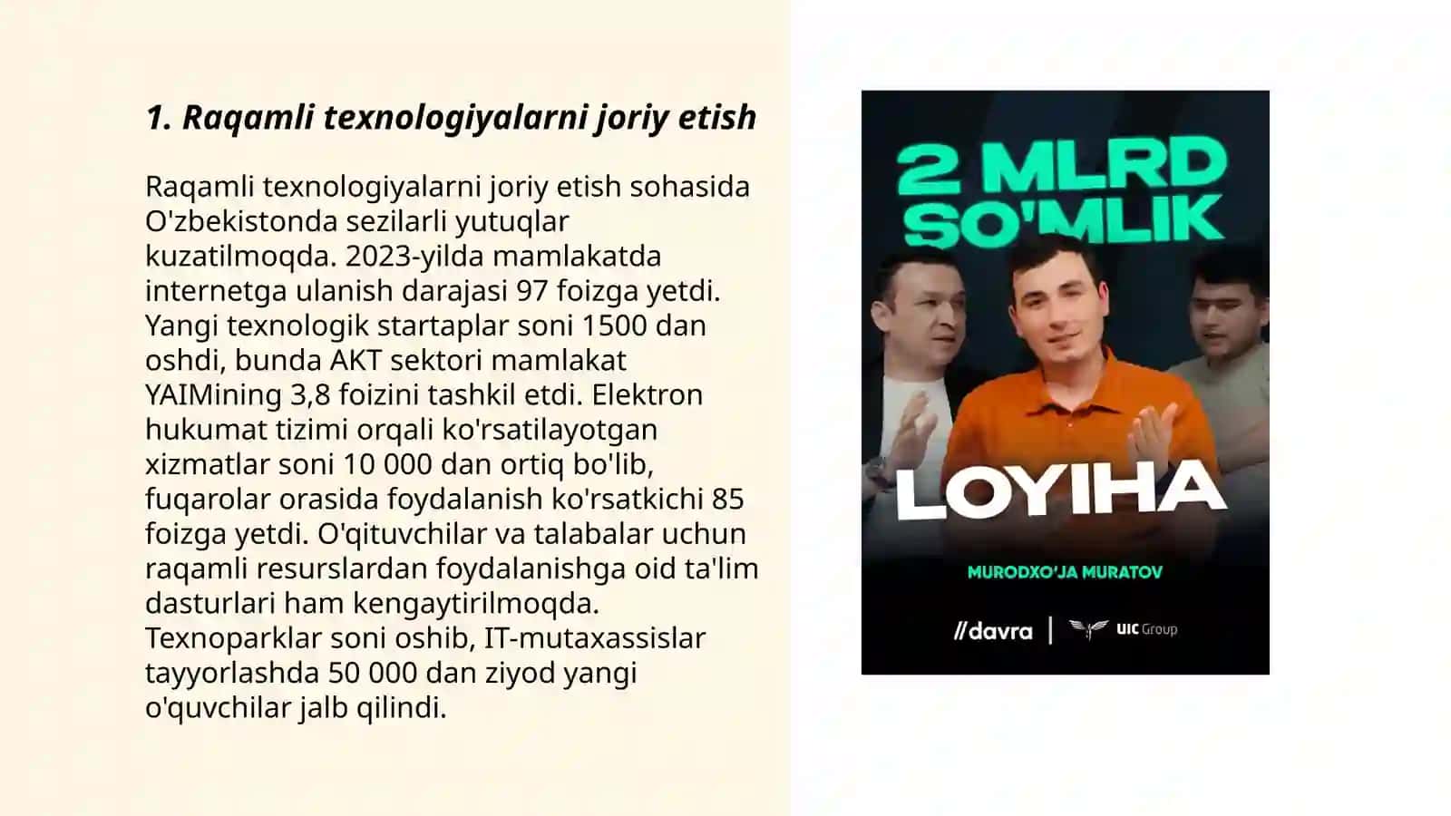 Raqamli texnologiyalarni joriy etish 3