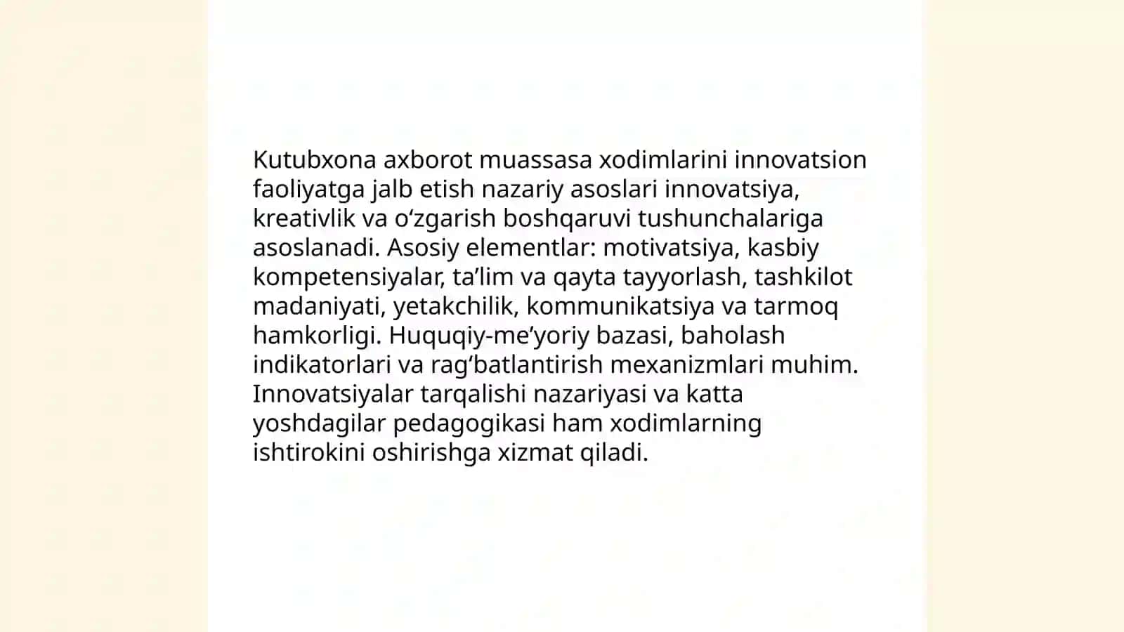 Kutubxonalarning innovatsion faoliyati 3