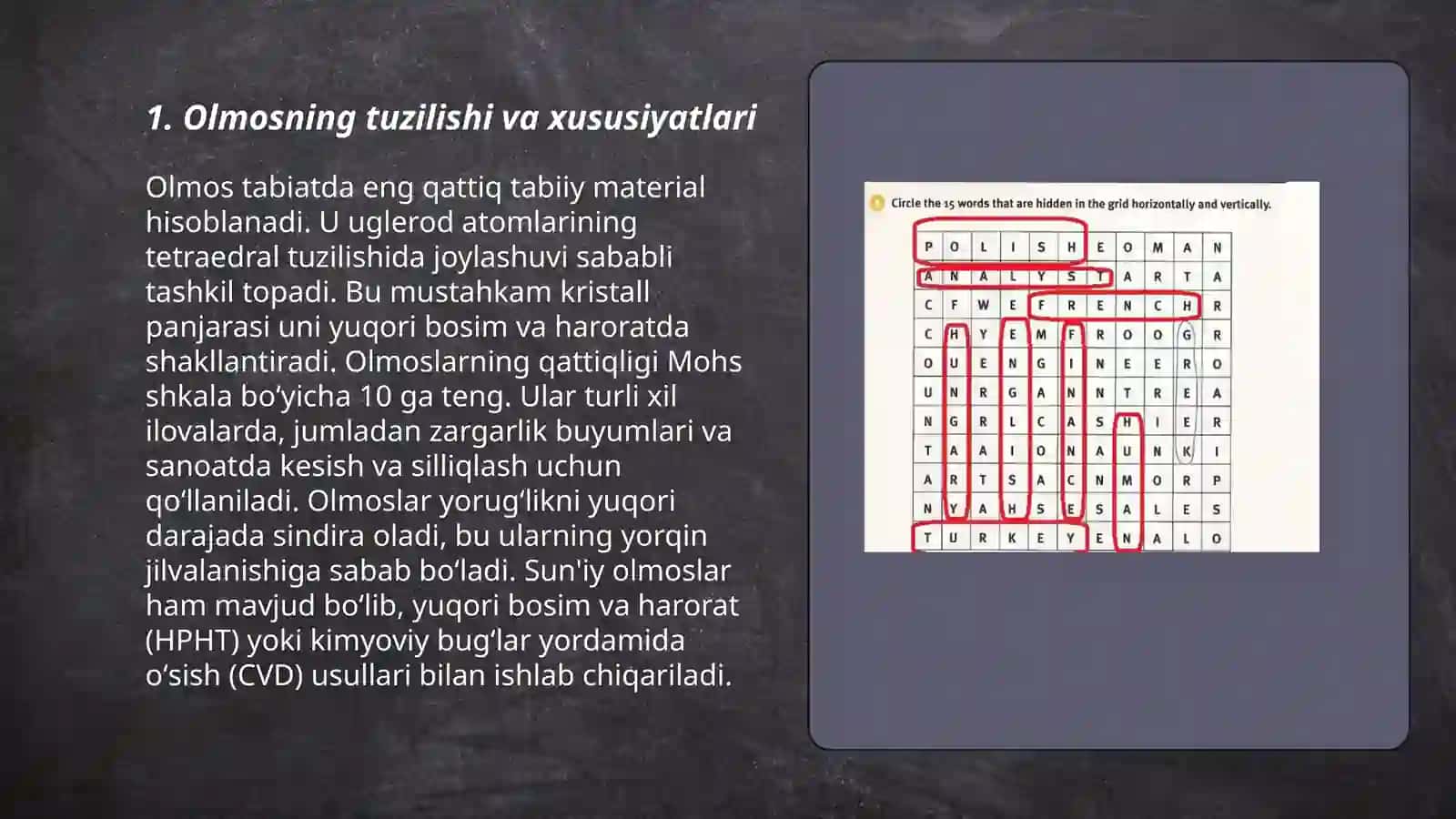 Olmosning tuzilishi va xususiyatlari 3