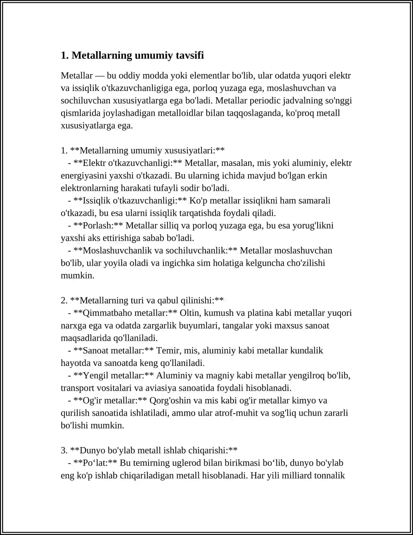 METALLAR KIMYOSI 3