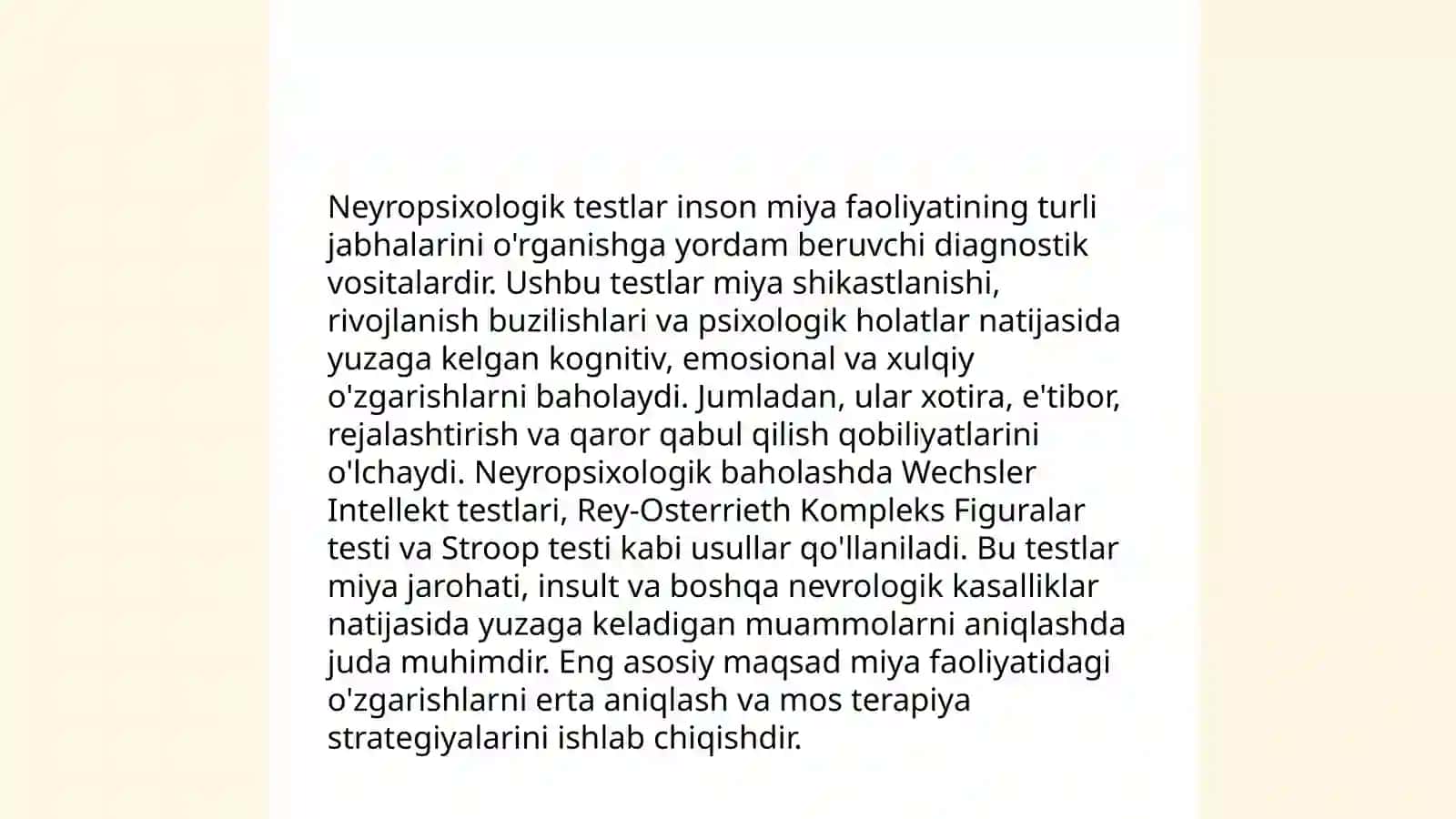 Neyropsixologik tekshirish usullari 3