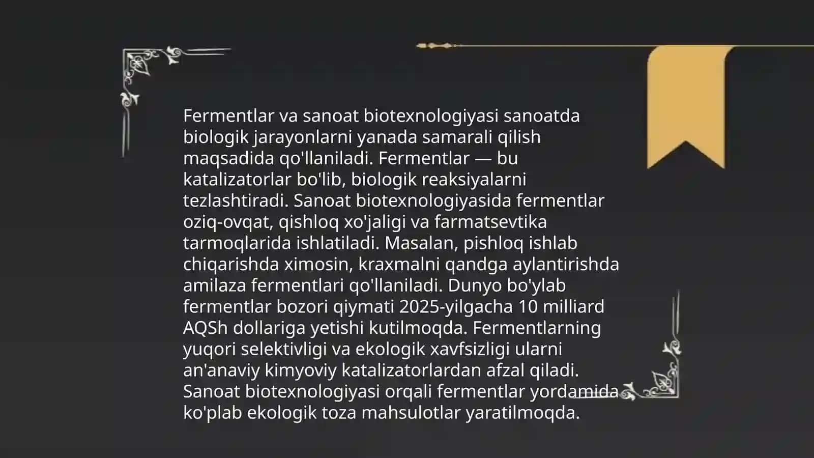 Sanoat asosida fermentlar ishlab chiqarish 3