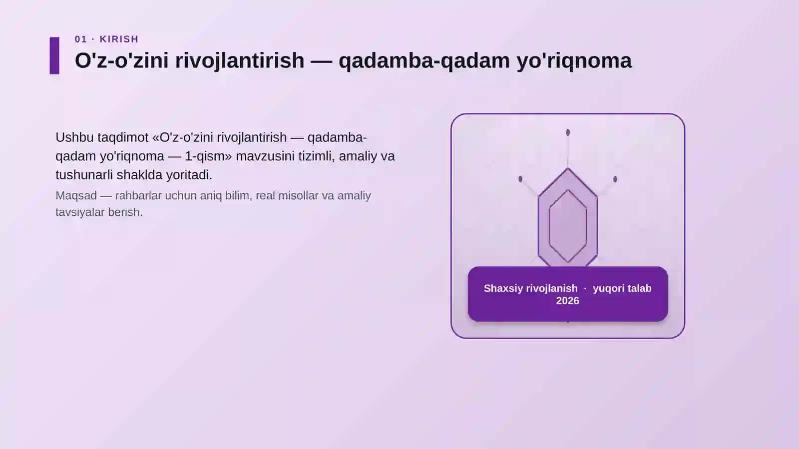 O'z-o'zini rivojlantirish — qadamba-qadam yo'riqnoma — 1-qism 3