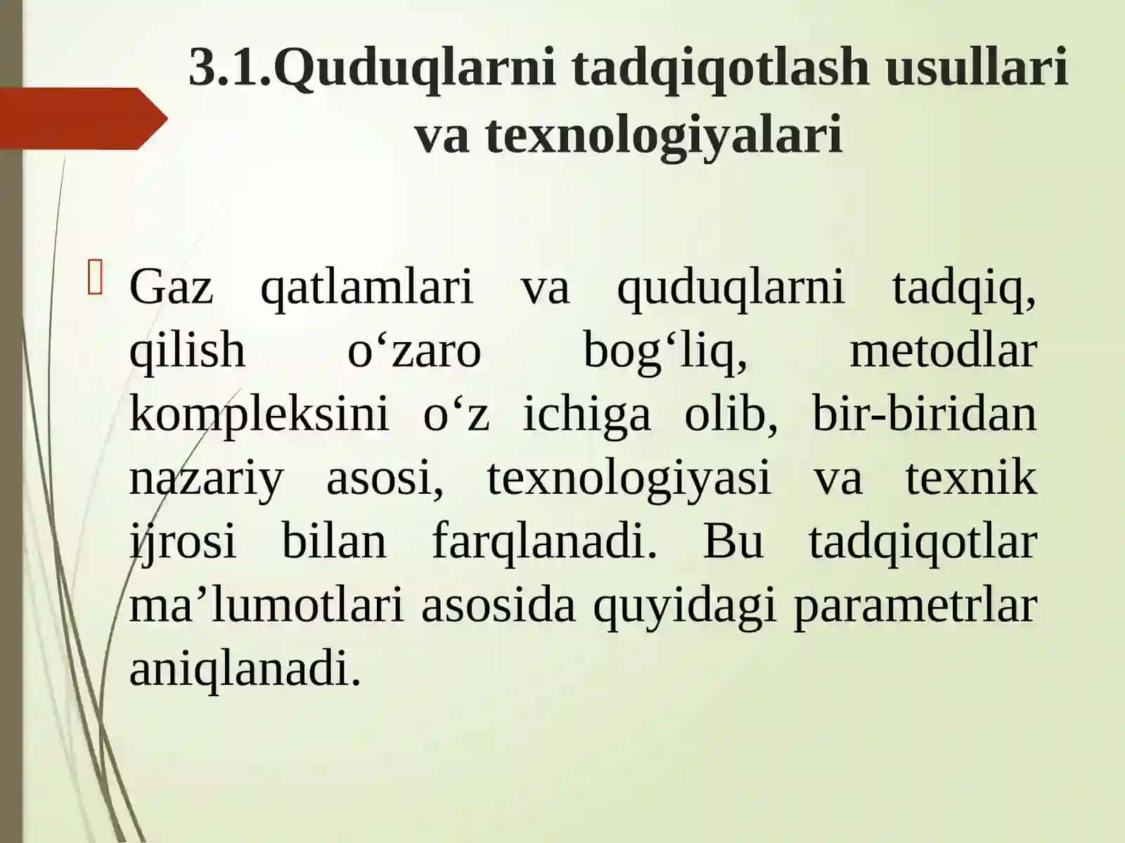 Gaz va gazkondensat quduqlarini tadqiqotlash 3