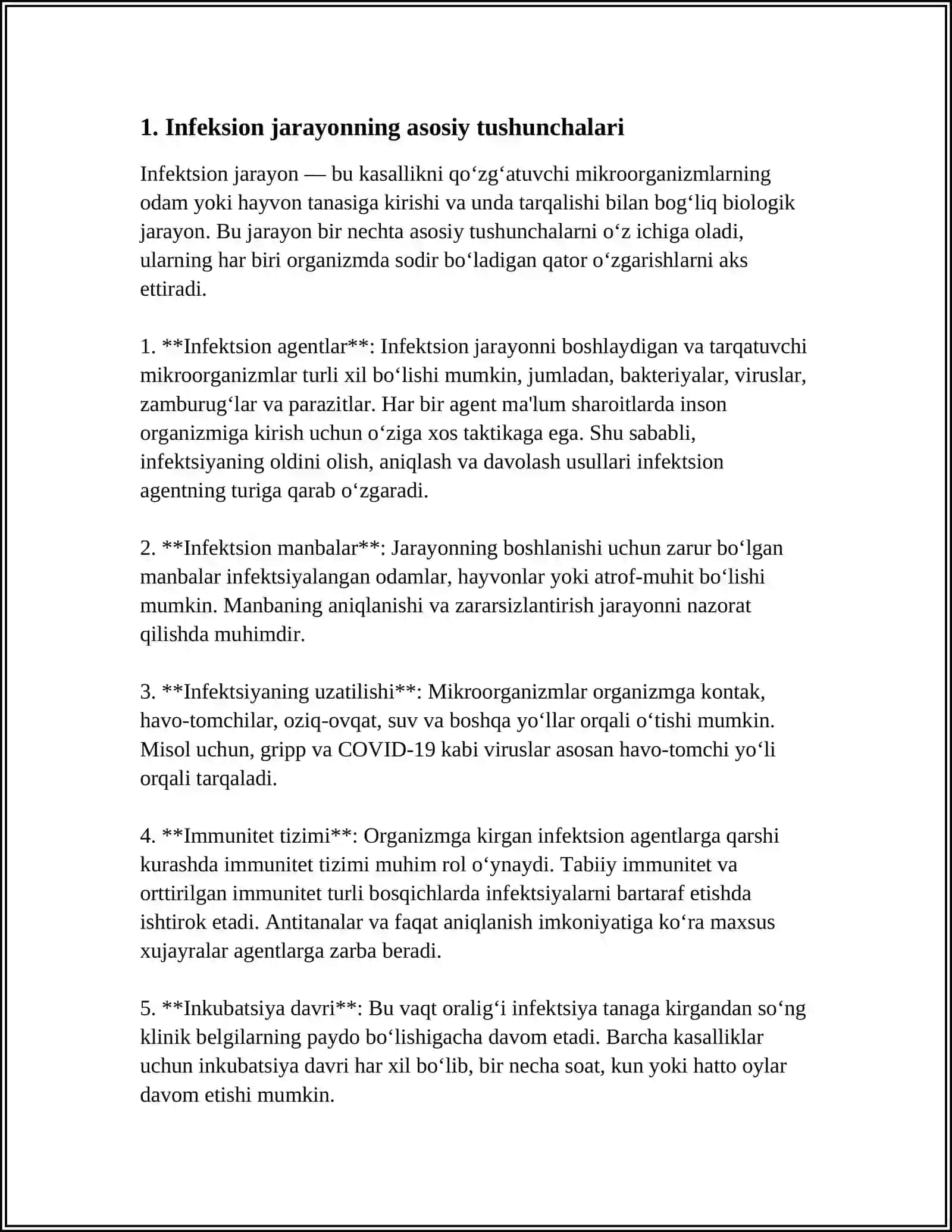 UMUMIY INFEKSION JARAYON HAQIDA TUSHUNCHA 3