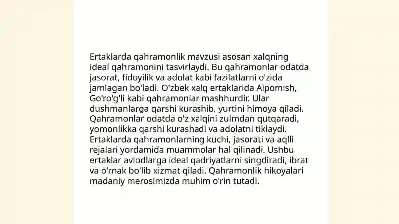Ertaklarda qahramonlik 3